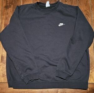 Black Nike Crewneck Club Fleece Men's XXL